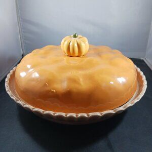 Vintage Ceramic Pumpkin Pie Storage